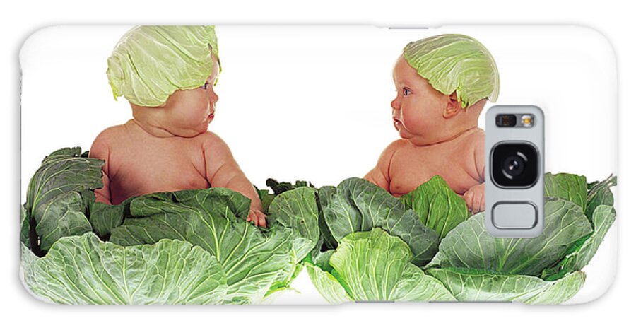 Baby Galaxy Case featuring the photograph Cabbage Kids by Anne Geddes