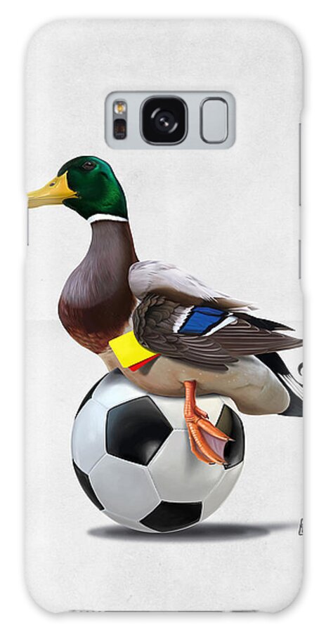 Illustration Galaxy Case featuring the digital art Fowl Wordless by Rob Snow