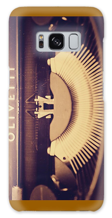 Adriano Galaxy Case featuring the photograph Olivetti typewriter by Giuseppe Esposito