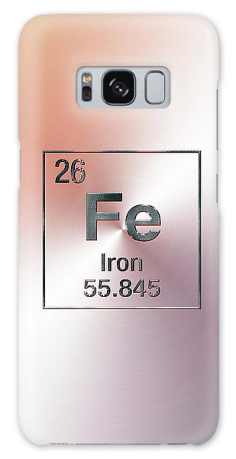 ‘the Elements’ Collection By Serge Averbukh Galaxy S8 Case featuring the digital art Periodic Table of Elements - Iron Fe by Serge Averbukh
