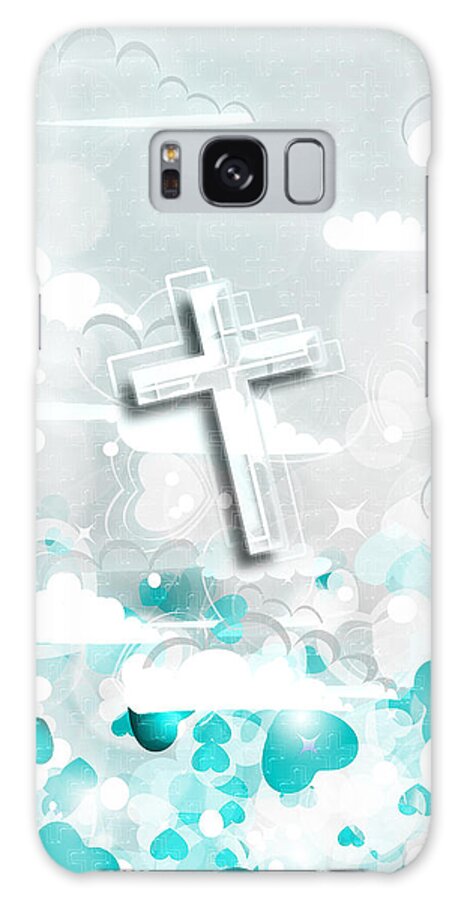 Jesus Galaxy Case featuring the digital art A heart for JESUS by Payet Emmanuel