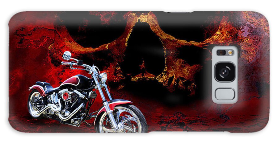 Motorcycle Galaxy Case featuring the photograph Heaven and Hell by Linda Lees