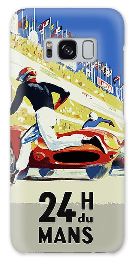 24 Hour Le Mans Galaxy Case featuring the photograph 24 Hour Le Mans 1959 by Mark Rogan