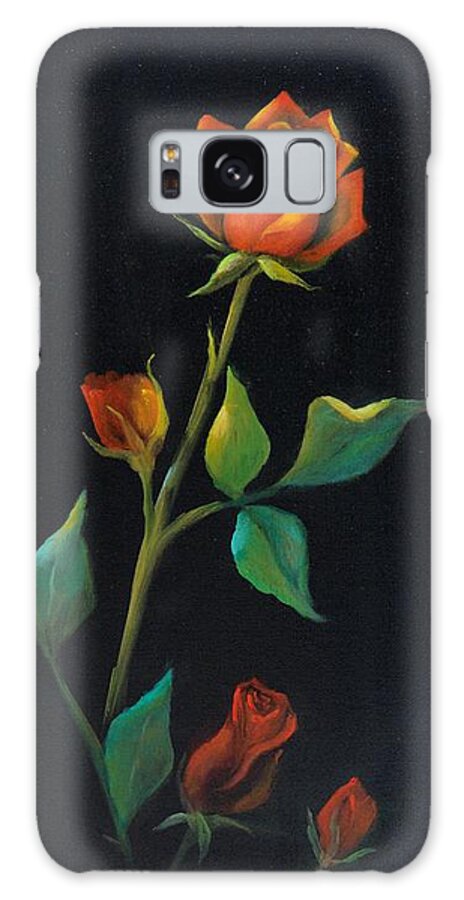 Rose Galaxy Case featuring the painting Ascending by Nataya Crow