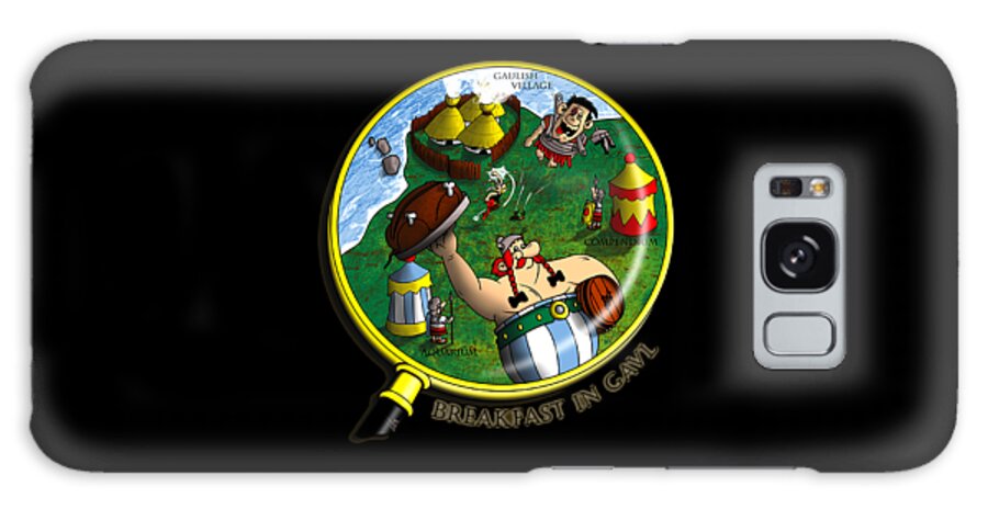 Asterix Galaxy Case featuring the digital art Asterix Obelix by Arini Amis