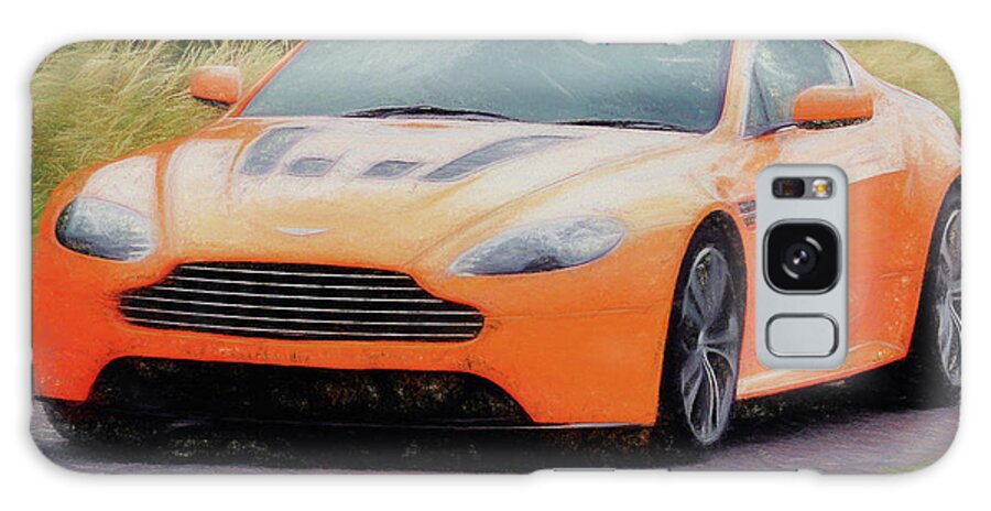 Aston Martin Galaxy Case featuring the digital art Aston Martin V12 Vantage by Roy Pedersen