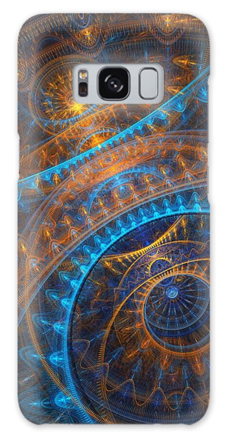 Steampunk Galaxy S8 Case featuring the digital art Astronomical clock by Martin Capek