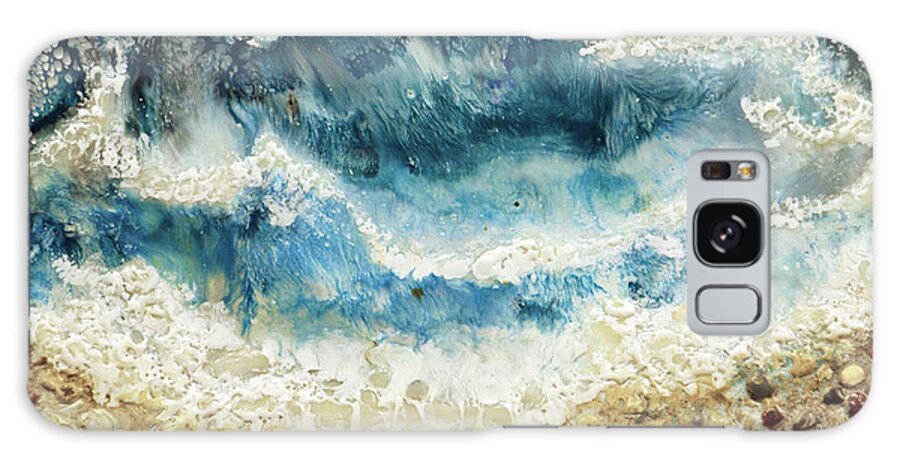 Water Galaxy Case featuring the painting At Water's Edge V by Laurie Tietjen