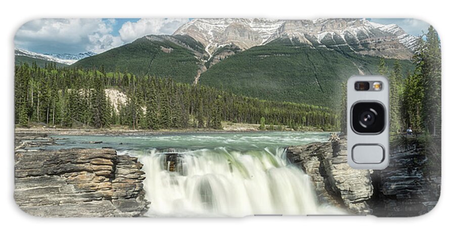 Landscape Galaxy Case featuring the photograph Athabasca Falls by Russell Pugh