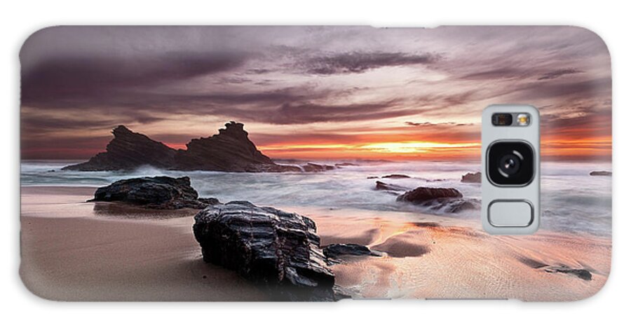 Jorgemaiaphotographer Galaxy Case featuring the photograph Atlantic seashore by Jorge Maia