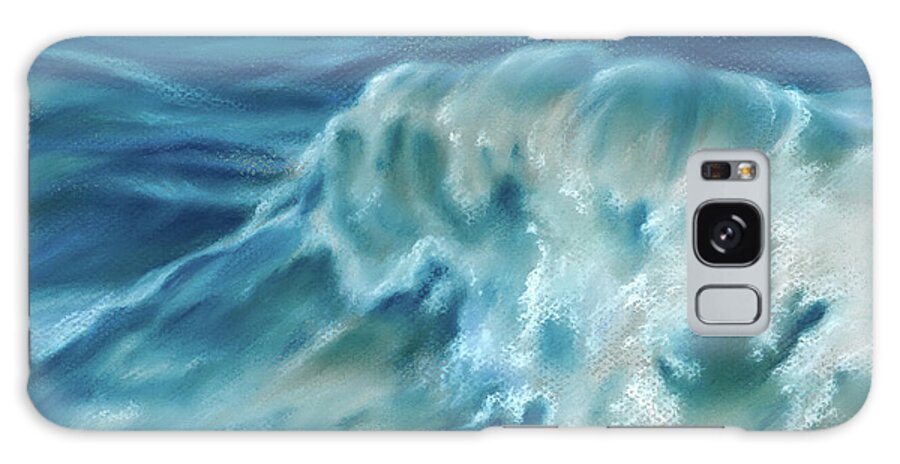 Seascape Galaxy S8 Case featuring the painting Atlantic Wave by MM Anderson
