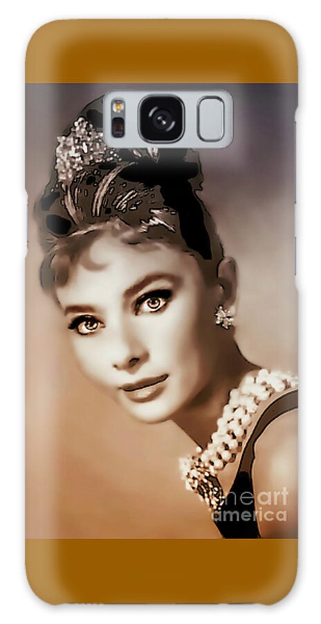 Audrey Hepburn Galaxy S8 Case featuring the photograph Aurdrey Hepburn - Famous Actress by Ian Gledhill
