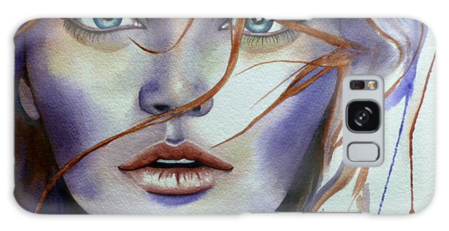 Woman Galaxy Case featuring the painting Perfect Imperfection by Michal Madison