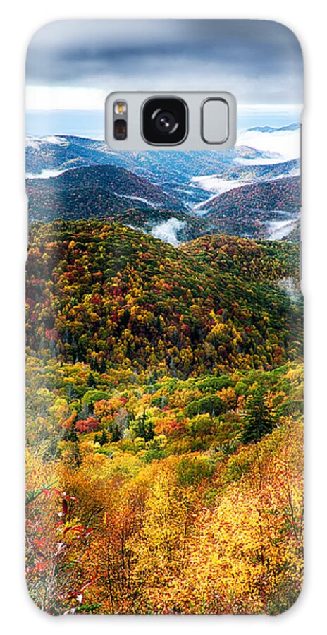 Mountains Galaxy S8 Case featuring the photograph Autumn Foliage On Blue Ridge Parkway Near Maggie Valley North Ca by Alex Grichenko