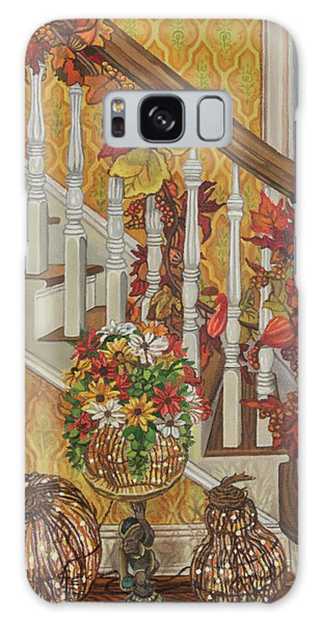 Autumn Galaxy Case featuring the painting Autumn Hues by Bonnie Siracusa