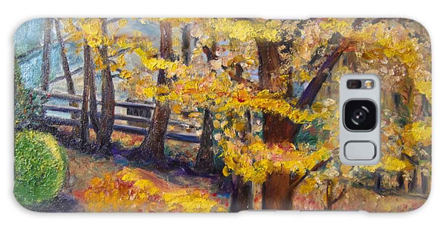 Autumn Galaxy Case featuring the painting Autumn by Karen E. Francis by Karen Francis