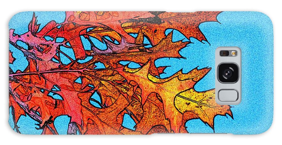 Autumn Galaxy Case featuring the photograph Autumn Leaves 14 by Jean Bernard Roussilhe