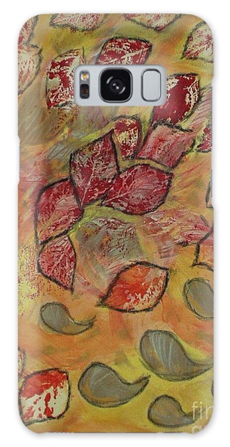 Autumn Leaves Galaxy Case featuring the painting Autumn Leaves by Pilbri Britta Neumaerker