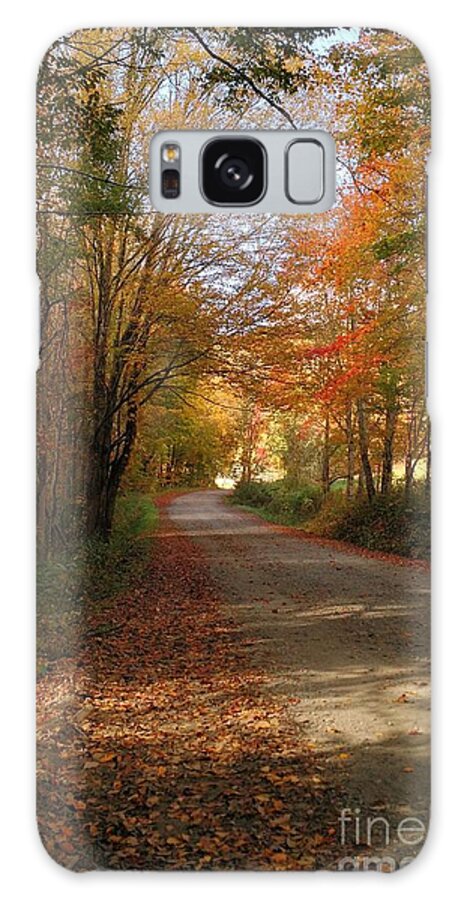 Autumn Galaxy Case featuring the photograph Autumn Road by Anita Adams