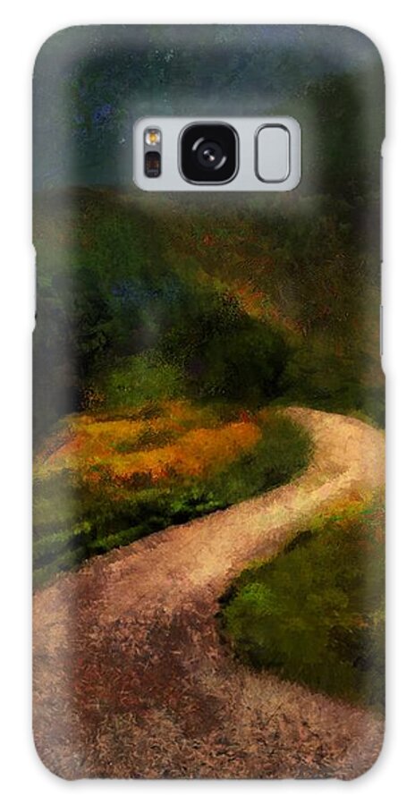 Landscape Galaxy S8 Case featuring the painting Autumn Road by RC DeWinter