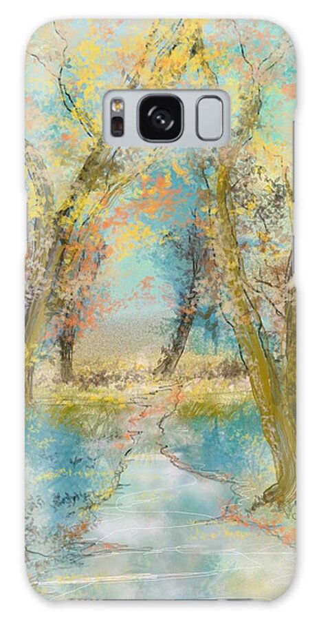 Victor Shelley Galaxy Case featuring the painting Autumn Sketch by Victor Shelley