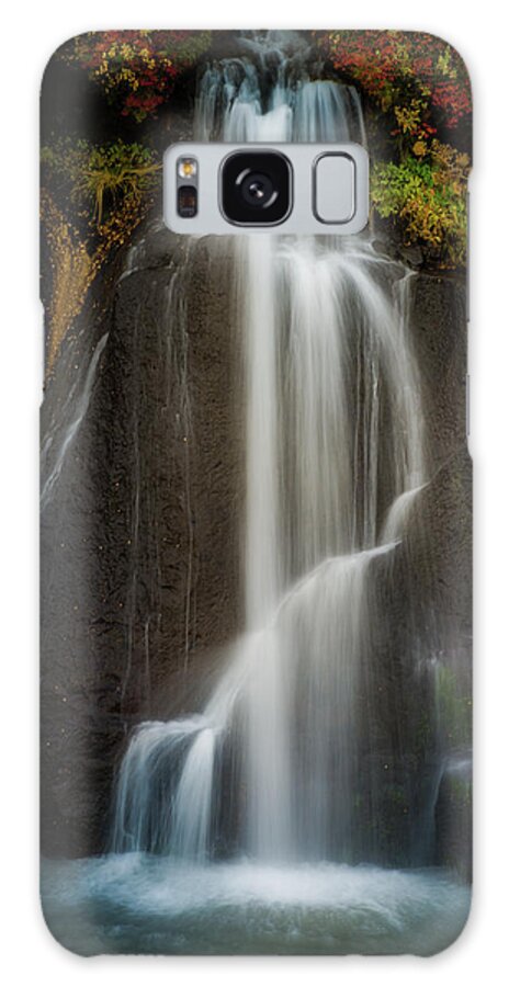 Waterfall Galaxy Case featuring the photograph Autumn Waterfall by Chris McKenna