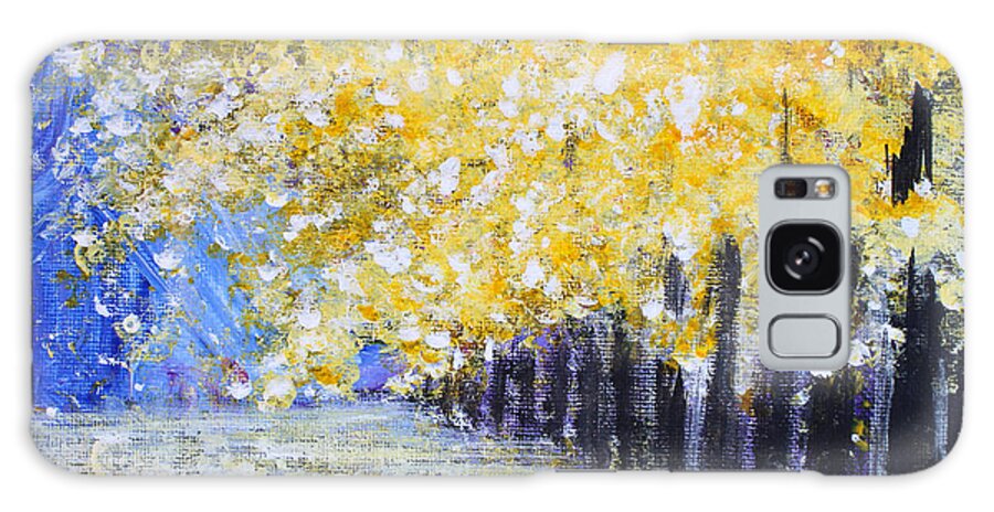 Autumn Wind Galaxy Case featuring the painting Autumn Wind 2 by Kume Bryant