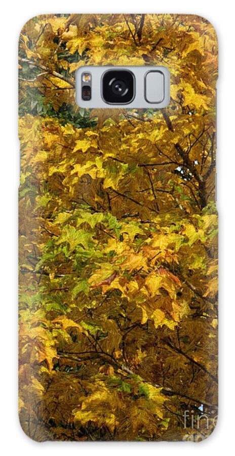 Autumn Galaxy Case featuring the photograph Autumnal Leaves and Trees 2 by Jean Bernard Roussilhe