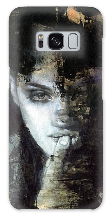 Woman Galaxy Case featuring the painting Avalon by Patricia Ariel