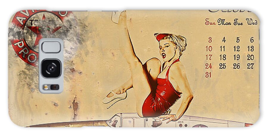 Pin Up Art Galaxy Case featuring the digital art Aviation 1953 by Cinema Photography