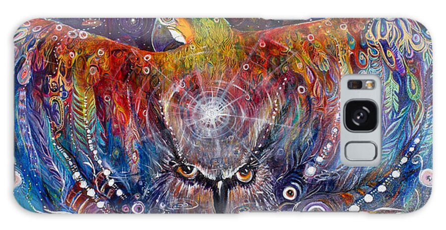 Parrott Galaxy Case featuring the painting Awaken by Leela Payne