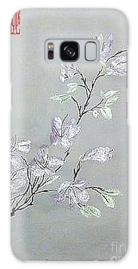 Azaleas Galaxy Case featuring the painting Azaleas Blooming by Margaret Welsh Willowsilk