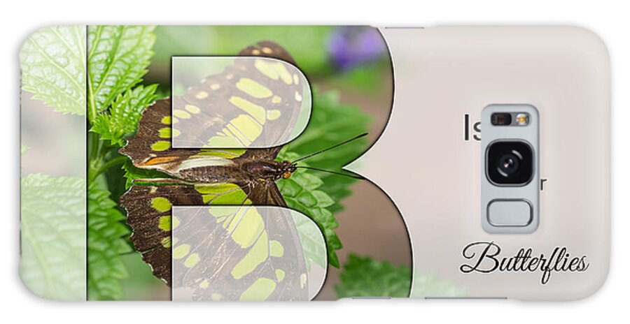 Siproeta Stelenes Galaxy Case featuring the digital art B is for Butterflies by Eva Lechner