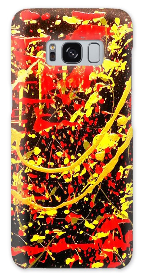 Golden Galaxy Case featuring the painting Baby Sax by James Adger