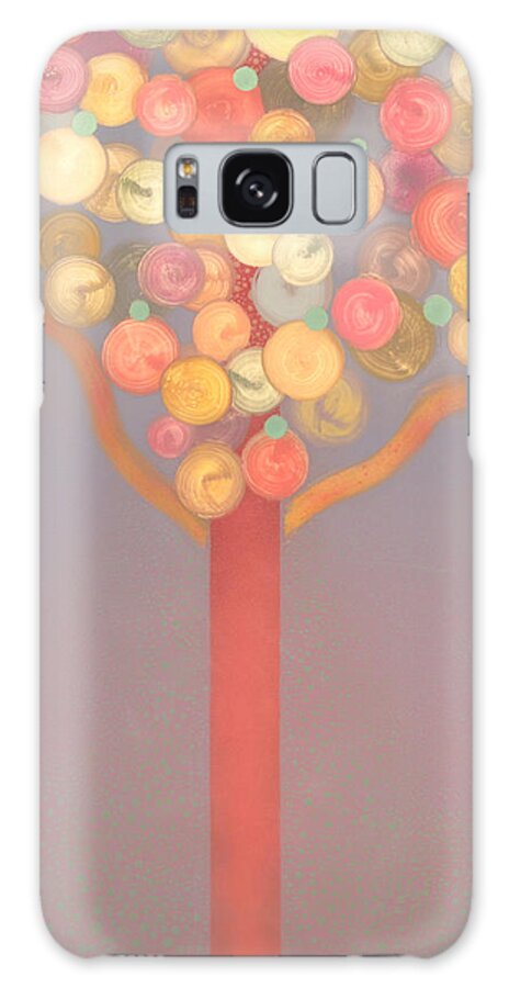 Circles Galaxy Case featuring the painting Babylonia--Citrus by Fred Chuang