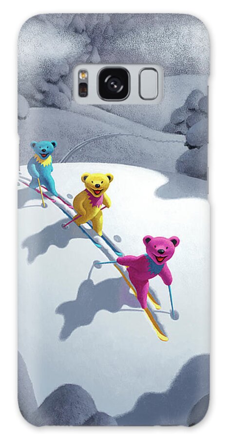 Bears Galaxy Case featuring the painting Back Country Bears by Chris Miles