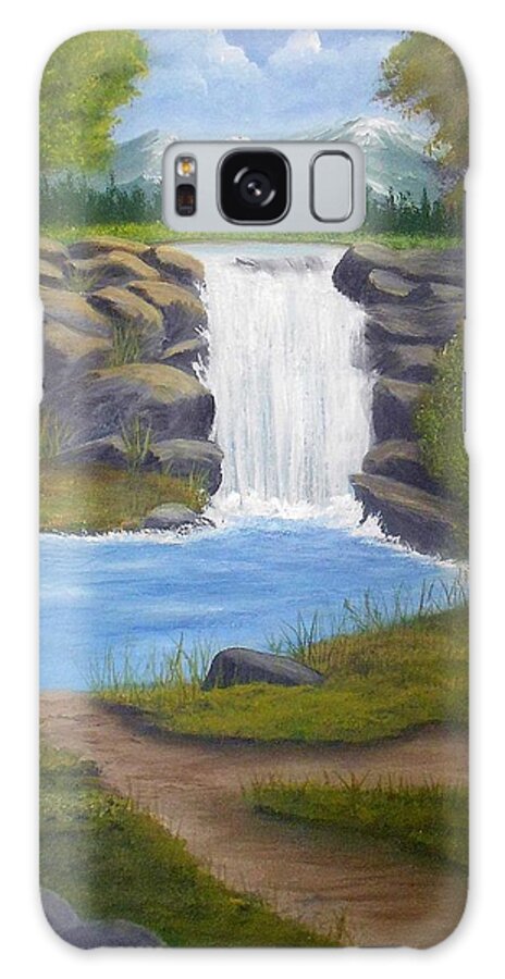 Mountains Galaxy Case featuring the painting Back to Nature by Sheri Keith