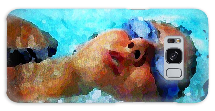 Female Galaxy Case featuring the photograph Backstroke Digital Art by Diann Fisher
