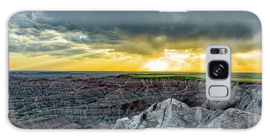 Badlands Galaxy Case featuring the photograph Badlands NP Pinnacles Overlook 2 by Donald Pash