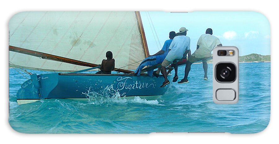 Bahamas Galaxy Case featuring the photograph Bahamian Boat Race by Jean Wolfrum