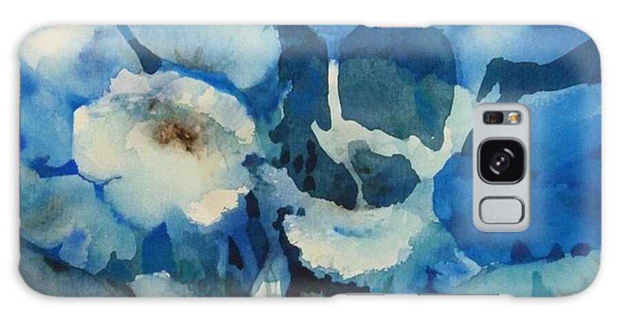 Fleurs Galaxy Case featuring the painting Balade Nocturne by Donna Acheson-Juillet