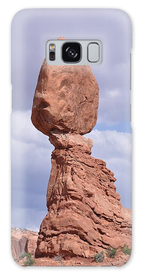 Balance Rock Galaxy Case featuring the photograph Balance Rock by Frank Madia