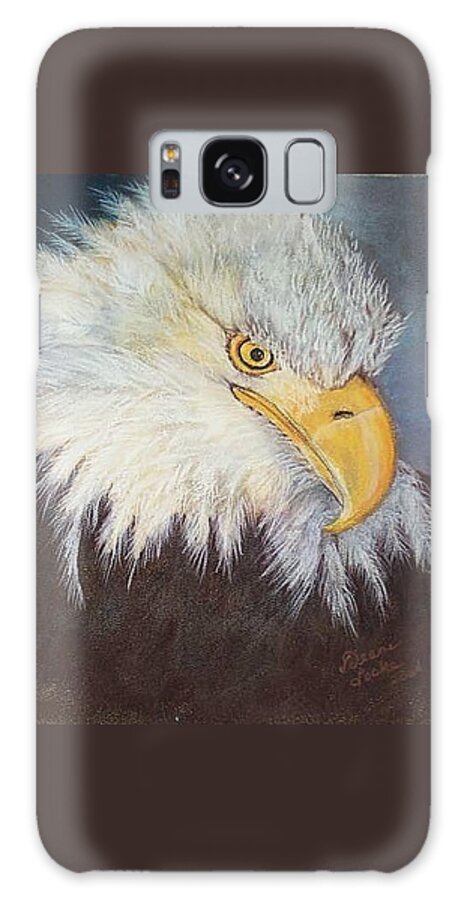 Birds Galaxy Case featuring the pastel Bald Eagle by Deane Locke