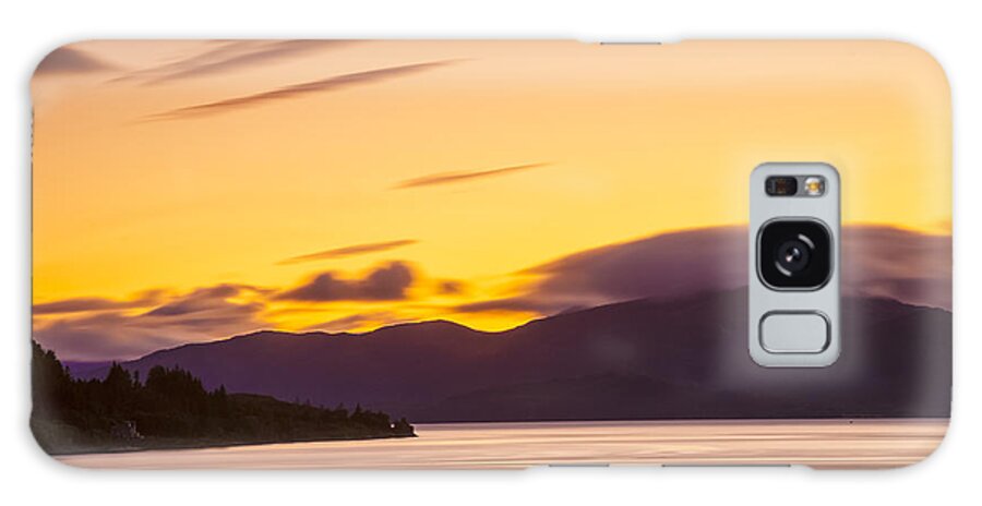 Ballachulish Galaxy Case featuring the photograph Ballachulish Bathed in Golden light. by John Paul Cullen