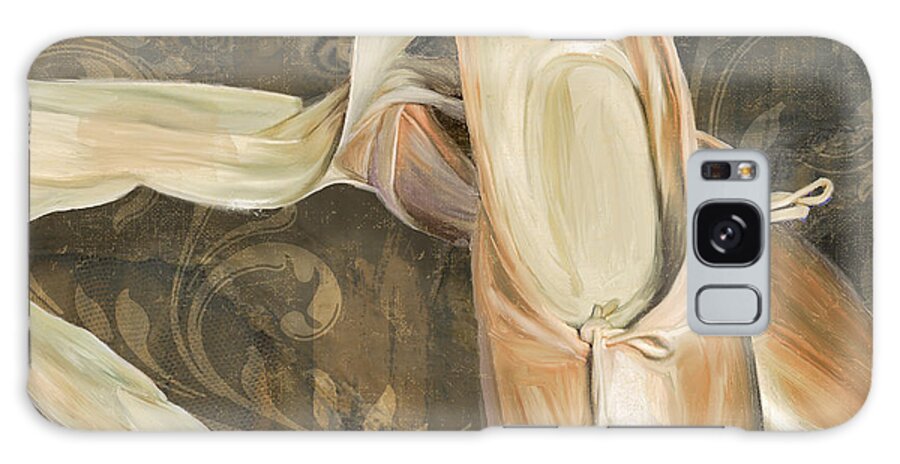 Ballet Slippers Galaxy Case featuring the painting Ballet Danse En Pointe by Mindy Sommers