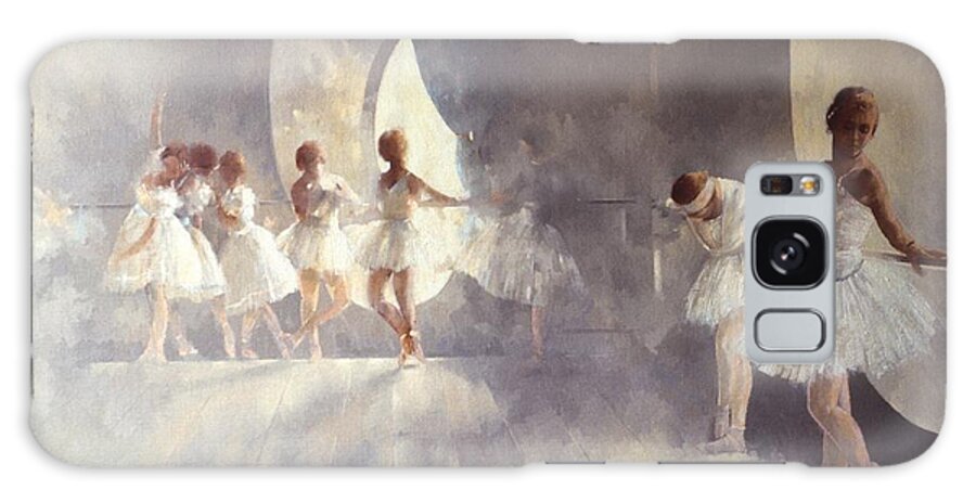 Ballerina Galaxy Case featuring the painting Ballet Studio by Peter Miller