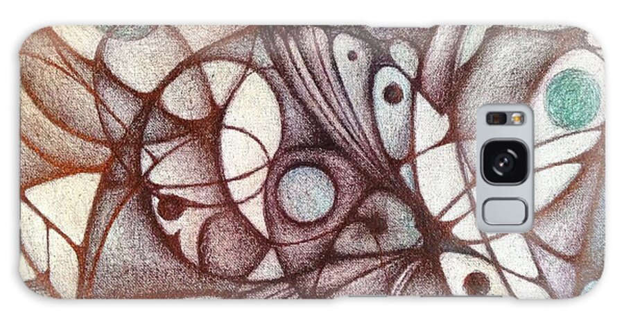 Digitally Fine Tuned Ballpoint Drawings Galaxy Case featuring the digital art Ballpoint On Canvas by Jack Dillhunt
