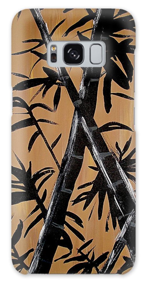 Bamboo Galaxy Case featuring the painting Bamboo Brocade by Jilian Cramb - AMothersFineArt