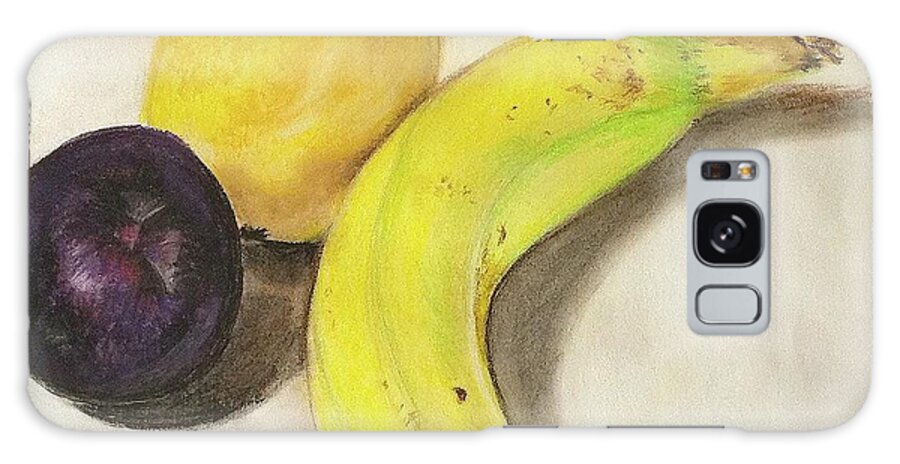 Food Galaxy Case featuring the pastel Banana And Company by Sheron Petrie