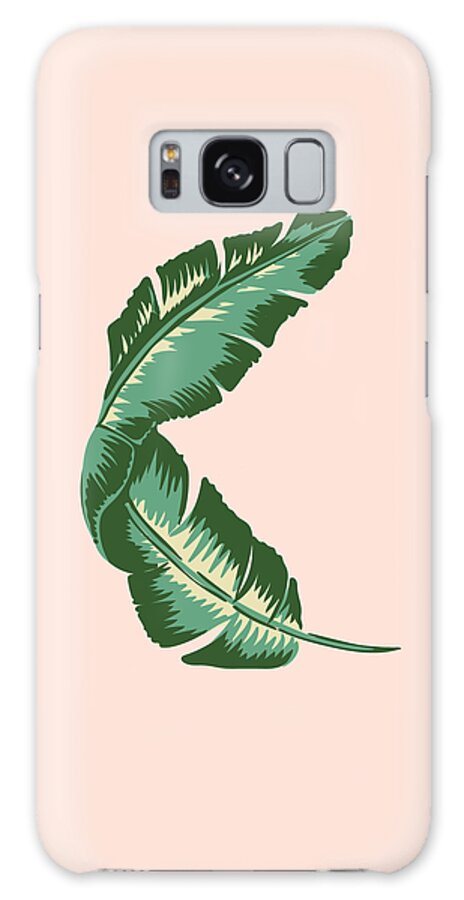 Leaf Galaxy Case featuring the digital art Banana Leaf Square Print by Lauren Amelia Hughes